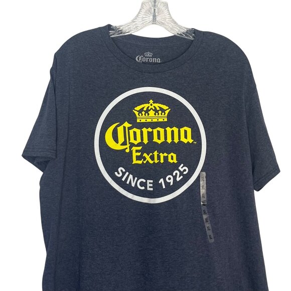 Corona Extra Beer Graphic Tshirt Mens XL Blue Athletic Fit New - Picture 3 of 7